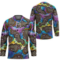 Hippie Hockey Jersey Psychedelic Third Eye Art - Wonder Print Shop