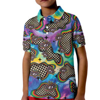 Hippie Kid Polo Shirt Psychedelic Third Eye Art - Wonder Print Shop