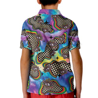 Hippie Kid Polo Shirt Psychedelic Third Eye Art - Wonder Print Shop