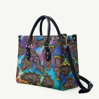 Hippie Leather Bag Psychedelic Third Eye Art - Wonder Print Shop