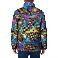 Hippie Padded Jacket Psychedelic Third Eye Art - Wonder Print Shop