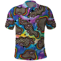 Hippie Polo Shirt Psychedelic Third Eye Art - Wonder Print Shop