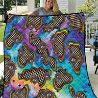 Hippie Quilt Psychedelic Third Eye Art - Wonder Print Shop