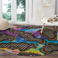 Hippie Round Carpet Psychedelic Third Eye Art - Wonder Print Shop
