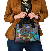 Hippie Shoulder Handbag Psychedelic Third Eye Art - Wonder Print Shop