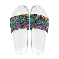 Hippie Slide Sandals Psychedelic Third Eye Art - Wonder Print Shop