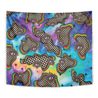 Hippie Tapestry Psychedelic Third Eye Art - Wonder Print Shop