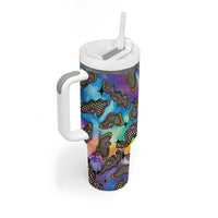 Hippie Tumbler With Handle Psychedelic Third Eye Art - Wonder Print Shop