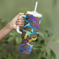 Hippie Tumbler With Handle Psychedelic Third Eye Art - Wonder Print Shop