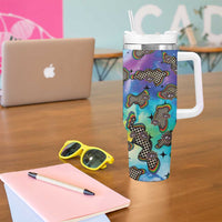 Hippie Tumbler With Handle Psychedelic Third Eye Art - Wonder Print Shop