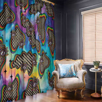 Hippie Window Curtain Psychedelic Third Eye Art - Wonder Print Shop