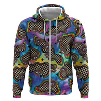 Hippie Zip Hoodie Psychedelic Third Eye Art - Wonder Print Shop