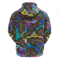 Hippie Zip Hoodie Psychedelic Third Eye Art - Wonder Print Shop