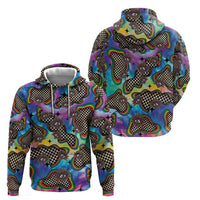 Hippie Zip Hoodie Psychedelic Third Eye Art - Wonder Print Shop