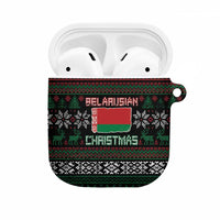 Belarus Christmas AirPods Case Flag With Belarusian Patterns - Wonder Print Shop