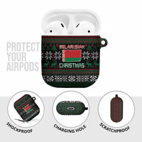 Belarus Christmas AirPods Case Flag With Belarusian Patterns - Wonder Print Shop