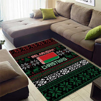 Belarus Christmas Area Rug Flag With Belarusian Patterns - Wonder Print Shop