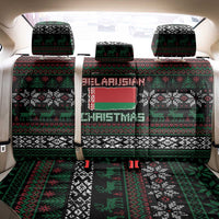 Belarus Christmas Back Car Seat Cover Flag With Belarusian Patterns - Wonder Print Shop