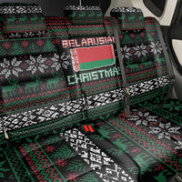 Belarus Christmas Back Car Seat Cover Flag With Belarusian Patterns - Wonder Print Shop
