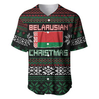 Belarus Christmas Baseball Jersey Flag With Belarusian Patterns - Wonder Print Shop