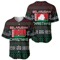 Belarus Christmas Baseball Jersey Flag With Belarusian Patterns - Wonder Print Shop
