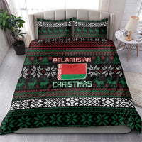Belarus Christmas Bedding Set Flag With Belarusian Patterns - Wonder Print Shop