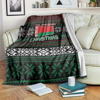 Belarus Christmas Blanket Flag With Belarusian Patterns - Wonder Print Shop