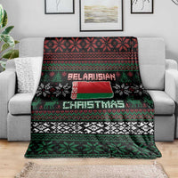 Belarus Christmas Blanket Flag With Belarusian Patterns - Wonder Print Shop