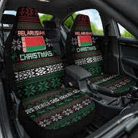 Belarus Christmas Car Seat Cover Flag With Belarusian Patterns - Wonder Print Shop