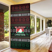 Belarus Christmas Door Cover Flag With Belarusian Patterns - Wonder Print Shop