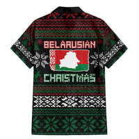 Belarus Christmas Family Matching Mermaid Dress and Hawaiian Shirt Flag With Belarusian Patterns - Wonder Print Shop