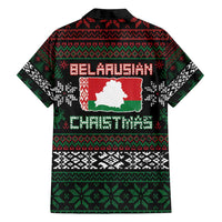 Belarus Christmas Family Matching Off Shoulder Maxi Dress and Hawaiian Shirt Flag With Belarusian Patterns - Wonder Print Shop