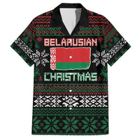 Belarus Christmas Family Matching Short Sleeve Bodycon Dress and Hawaiian Shirt Flag With Belarusian Patterns - Wonder Print Shop