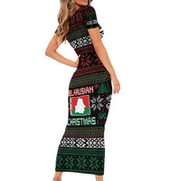 Belarus Christmas Family Matching Short Sleeve Bodycon Dress and Hawaiian Shirt Flag With Belarusian Patterns - Wonder Print Shop