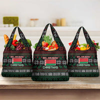 Belarus Christmas Grocery Bag Flag With Belarusian Patterns - Wonder Print Shop