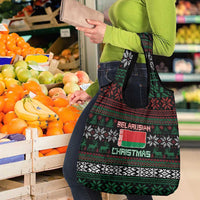 Belarus Christmas Grocery Bag Flag With Belarusian Patterns - Wonder Print Shop
