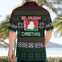Belarus Christmas Hawaiian Shirt Flag With Belarusian Patterns - Wonder Print Shop