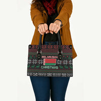Belarus Christmas Leather Bag Flag With Belarusian Patterns - Wonder Print Shop