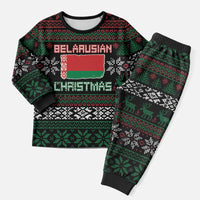 Belarus Christmas Pajama Set Flag With Belarusian Patterns - Wonder Print Shop
