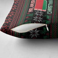 Belarus Christmas Pillow Cover Flag With Belarusian Patterns - Wonder Print Shop
