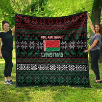 Belarus Christmas Quilt Flag With Belarusian Patterns - Wonder Print Shop