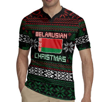 Belarus Christmas Rugby Jersey Flag With Belarusian Patterns - Wonder Print Shop