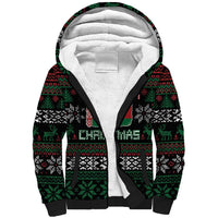 Belarus Christmas Sherpa Hoodie Flag With Belarusian Patterns - Wonder Print Shop