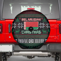 Belarus Christmas Spare Tire Cover Flag With Belarusian Patterns - Wonder Print Shop