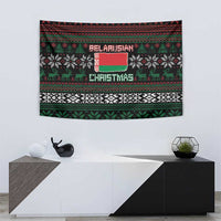 Belarus Christmas Tapestry Flag With Belarusian Patterns - Wonder Print Shop