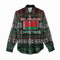 Belarus Christmas Women Casual Shirt Flag With Belarusian Patterns - Wonder Print Shop