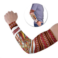 Personalized Belgium Arm Sleeves Saint Nicholas With Patterns Xmas - Wonder Print Shop