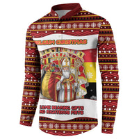 Personalized Belgium Button Sweatshirt Saint Nicholas With Patterns Xmas - Wonder Print Shop