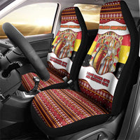 Belgium Car Seat Cover Saint Nicholas With Patterns Xmas - Wonder Print Shop