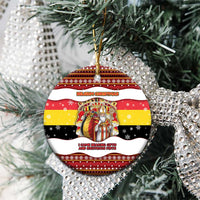 Personalized Belgium Ceramic Ornament Saint Nicholas With Patterns Xmas - Wonder Print Shop